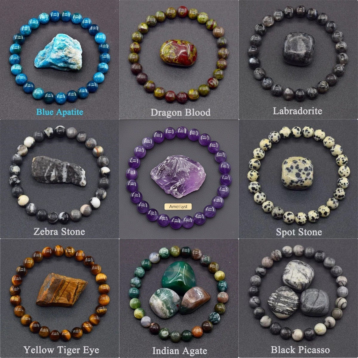 Cross-border Popular Crystal Bracelet 8mm